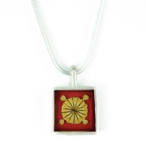 Small square: poppy on red
